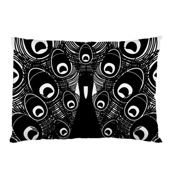 Peacock Bird Animal Feather Pillow Case (Two Sides)