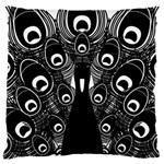 Peacock Bird Animal Feather Large Cushion Case (One Side) Front