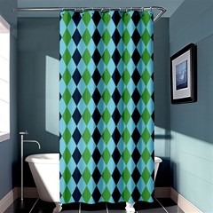 Rockabilly Retro Vintage Pin Up Shower Curtain 36  X 72  (stall)  by Celenk