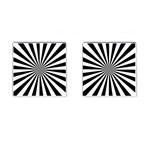 Rays Stripes Ray Laser Background Cufflinks (Square) Front(Pair)