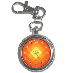 Pattern Retired Background Orange Key Chain Watches by Celenk