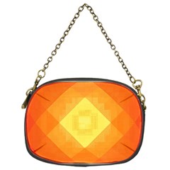 Pattern Retired Background Orange Chain Purses (one Side)  by Celenk