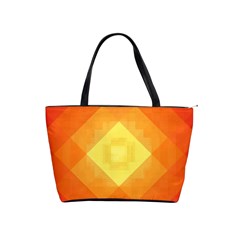 Pattern Retired Background Orange Shoulder Handbags by Celenk