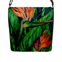 Flowers Art Beautiful Flap Messenger Bag (l)  by Celenk