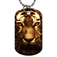 Cat Tiger Animal Wildlife Wild Dog Tag (one Side) by Celenk