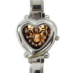 Cat Tiger Animal Wildlife Wild Heart Italian Charm Watch by Celenk