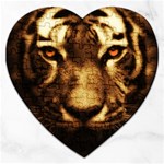 Cat Tiger Animal Wildlife Wild Jigsaw Puzzle (Heart) Front