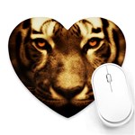 Cat Tiger Animal Wildlife Wild Heart Mousepads Front