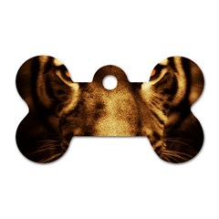 Cat Tiger Animal Wildlife Wild Dog Tag Bone (two Sides) by Celenk