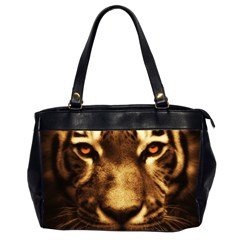 Cat Tiger Animal Wildlife Wild Office Handbags (2 Sides)  by Celenk