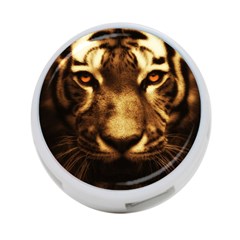 Cat Tiger Animal Wildlife Wild 4-port Usb Hub (one Side) by Celenk