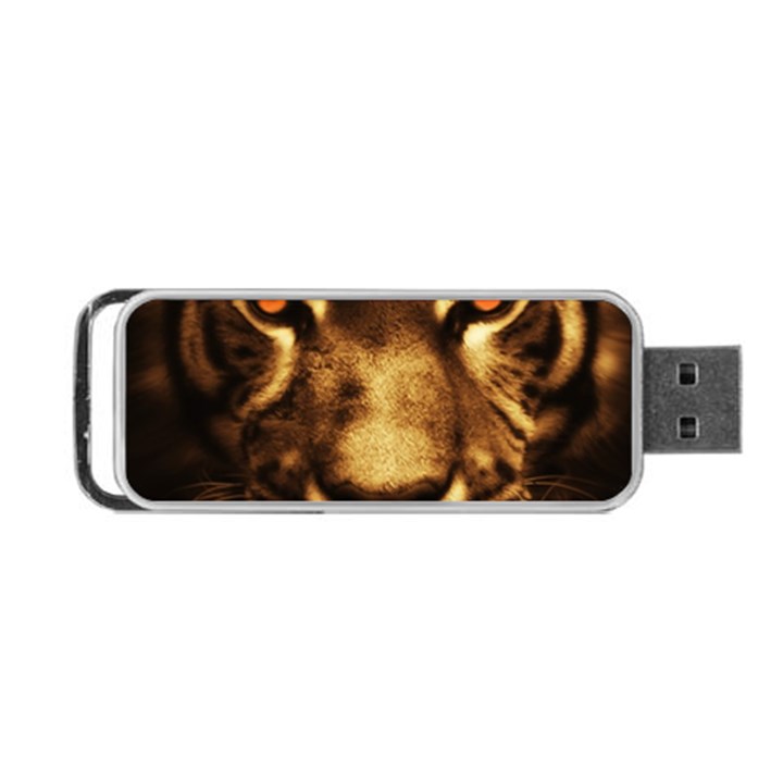 Cat Tiger Animal Wildlife Wild Portable USB Flash (One Side)