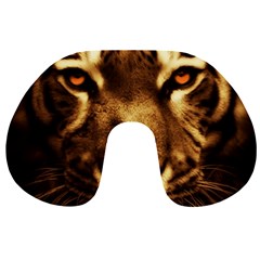 Cat Tiger Animal Wildlife Wild Travel Neck Pillows by Celenk