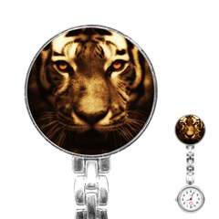 Cat Tiger Animal Wildlife Wild Stainless Steel Nurses Watch by Celenk