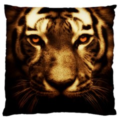 Cat Tiger Animal Wildlife Wild Standard Flano Cushion Case (two Sides) by Celenk