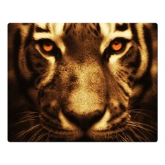 Cat Tiger Animal Wildlife Wild Double Sided Flano Blanket (large)  by Celenk