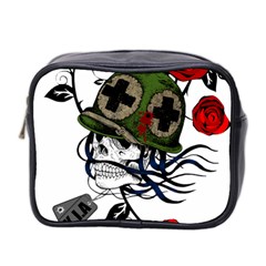 Skull Skeleton Dead Death Face Mini Toiletries Bag 2-side by Celenk