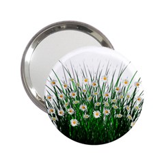 Spring Flowers Grass Meadow Plant 2 25  Handbag Mirrors by Celenk