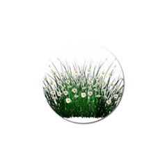 Spring Flowers Grass Meadow Plant Golf Ball Marker