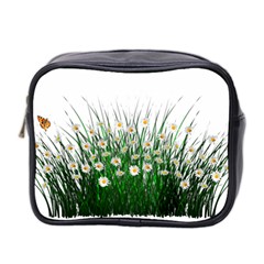 Spring Flowers Grass Meadow Plant Mini Toiletries Bag 2-side by Celenk