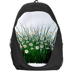 Spring Flowers Grass Meadow Plant Backpack Bag by Celenk