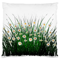 Spring Flowers Grass Meadow Plant Standard Flano Cushion Case (one Side) by Celenk