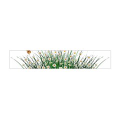 Spring Flowers Grass Meadow Plant Flano Scarf (mini) by Celenk