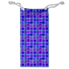 Background Mosaic Purple Blue Jewelry Bag by Celenk