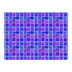 Background Mosaic Purple Blue Double Sided Flano Blanket (mini)  by Celenk