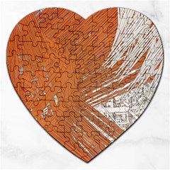 Abstract Lines Background Mess Jigsaw Puzzle (heart) by Celenk