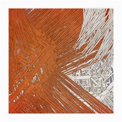 Abstract Lines Background Mess Medium Glasses Cloth (2-side) by Celenk