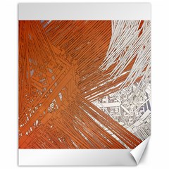 Abstract Lines Background Mess Canvas 11  X 14   by Celenk