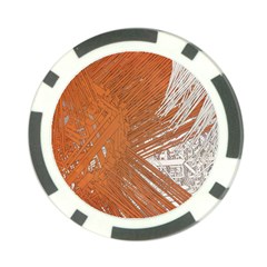 Abstract Lines Background Mess Poker Chip Card Guard by Celenk