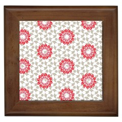 Stamping Pattern Fashion Background Framed Tiles by Celenk