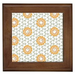 Stamping Pattern Fashion Background Framed Tiles by Celenk