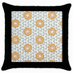 Stamping Pattern Fashion Background Throw Pillow Case (black) by Celenk