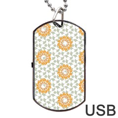 Stamping Pattern Fashion Background Dog Tag Usb Flash (two Sides) by Celenk