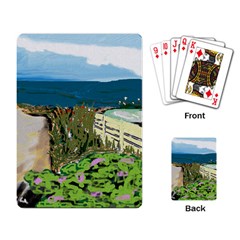 A Day At Safety Beach By Julie Grimshaw 2017 Playing Cards Single Design by JULIEGRIMSHAWARTS