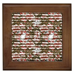 Grunge Textured Abstract Pattern Framed Tiles by dflcprints