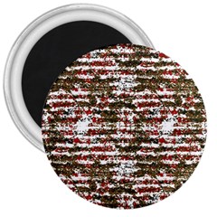 Grunge Textured Abstract Pattern 3  Magnets by dflcprints