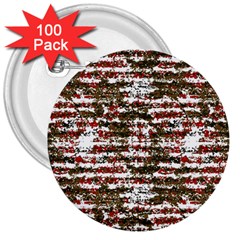 Grunge Textured Abstract Pattern 3  Buttons (100 Pack)  by dflcprints