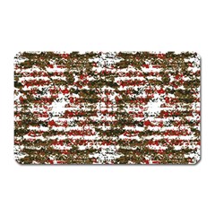 Grunge Textured Abstract Pattern Magnet (rectangular) by dflcprints