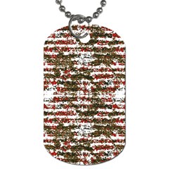 Grunge Textured Abstract Pattern Dog Tag (one Side) by dflcprints