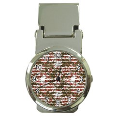 Grunge Textured Abstract Pattern Money Clip Watches by dflcprints