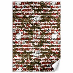 Grunge Textured Abstract Pattern Canvas 12  X 18   by dflcprints