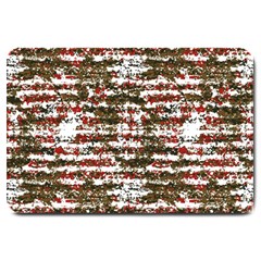 Grunge Textured Abstract Pattern Large Doormat  by dflcprints