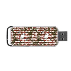 Grunge Textured Abstract Pattern Portable Usb Flash (two Sides) by dflcprints