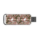 Grunge Textured Abstract Pattern Portable USB Flash (Two Sides) Front