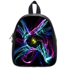 Abstract Art Color Design Lines School Bag (small) by Celenk