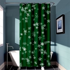 Template Winter Christmas Xmas Shower Curtain 36  X 72  (stall)  by Celenk